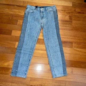 Bebe Girlfriend Embellished Rhinestones Jeans